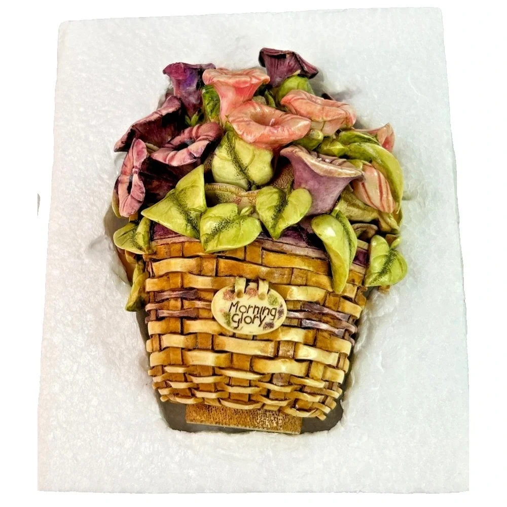 Harmony Kingdom Longaberger Morning Glory Basket Trinket Box 2000 Limited Ed - Picture 16 of 16